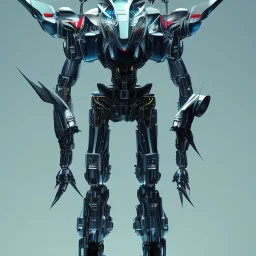 Mecha with metal spider legs his hands are machine guns. Driver is animal