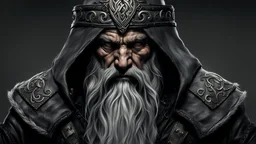 full length , ancient grizzled, gnarled dwarf vagabond, with long, grey hair streaked with black, highly detailed facial features, sharp cheekbones. His eyes are black. He wears weathered roughspun Celtic clothes , with pale skin, full body , thigh high leather boots and has a dark malevolent aura within swirling maelstrom of ethereal chaos in the comic book style of Bill Sienkiewicz and Jean Giraud Moebius in ink wash and watercolor, realistic dramatic natural lighting