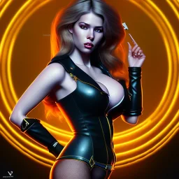 Epic fullbody Portrait of adult Black Canary beatiful booty busty estilo Jean Auguste Dominique Ingres 4k