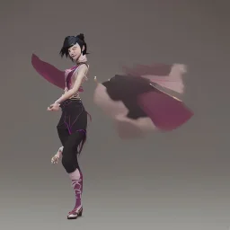 Korean woman dancing