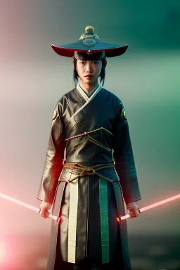 portrait, Asian woman samurai warrior :: symmetry photography, cyberpunk style :: helmet, latex dress, japanese traditional ornaments, red, white, black, led wires, glow eyes, cinematic, Ultra realistic, dark scene, soft color, highly detailed, unreal engine 5, RTX, ultra detail, 3d, finely drawn, high definition.