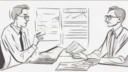 The image accompanying the article symbolically depicts the process of debt management and improving one's personal financial situation. The image portrays an ordinary individual holding the burden of debt and financial challenges in their hands. Meanwhile, another person, representing a financial consultant or advisor, is shown providing advice and guidance to the first person on how to effectively manage their debt and develop strategies to improve their financial situation.