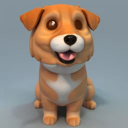 Cute dog 3D