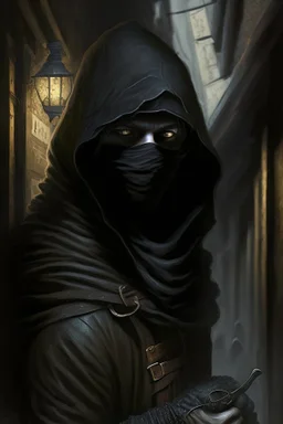 cunning thief in black