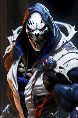 10k hyper realistic detailed Taskmaster fused with venom symbiote