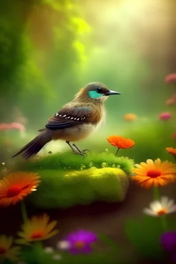 :في أرض بعيدة، حيث الأزهار الساحرة ترقص مع نسمات الهواء، كان هناك طائر صغير اسمه توتو، يحلم بمغامرات عظيمة.