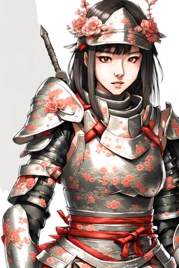 Japanese girl in armor