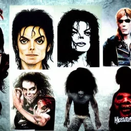 Michael Jackson Iron Maiden, zombie, hache