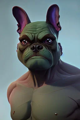 alien french bulldog musculature hulk body HD strong french bulldog hulk marvels Warcraft