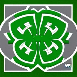 Boston Shamrocks American Football team logo, writing that says Boston, green and white colors