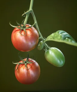 wet tomato, white background, eye level view, long shot view, photo studio, absolute white background, realistic image, smooth, unreal engine 5, ray tracing, rtx, lumen lighting, ultra detail, volumetric lighting.