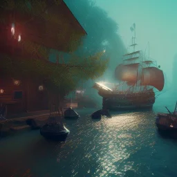 Pirate unreal engine 5, octane render, cinematic