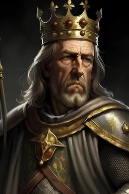 A very clear and accurate picture of King Richard the Lionheart, leader of the Crusade
