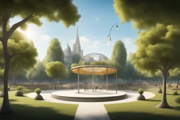 a park in the style of music and musicals