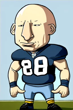 Brad Guzan American football player cartoon 2d