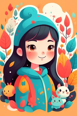 generate a cute gouache illustration