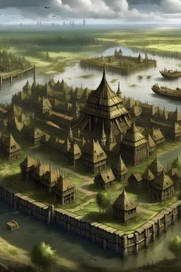 a king decidec to build a european city on the swamps