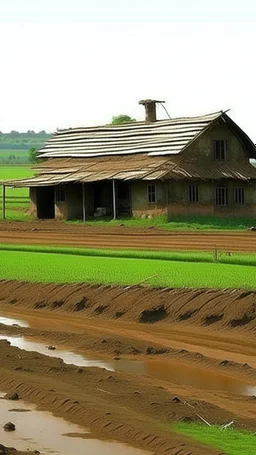 mud house s, farm land