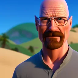 Walter white, realistic, 8k, beach background,fedora