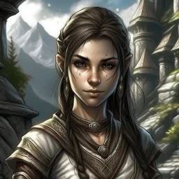 sorcerer, elder scrolls, female, pretty, attractive, hermaeus mora, aged 13