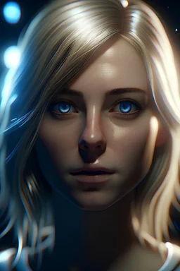 blonde woman elegant galactic, 8k resolution, perfect eyes, cinematic smooth, intricate detail