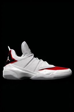 A red Jordan nfl sneaker, futuristic and amazing