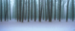 pine wood in the snow by Andrea del sarto