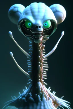 full length alien clean art NFT, blender 3d