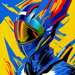 Graffiti art minimalistic dripping complementary colors