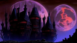 castle at night