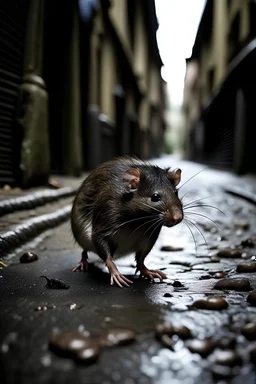 rats, run, street, danger,