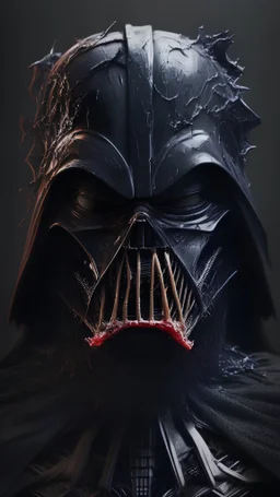 high def image of darth vader mixed with venom
