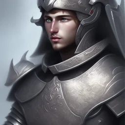 A face of maxence danet fauvel in armor