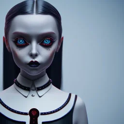 wednesday addams, hyper detail, octane render, unreal engine 5, 8k resolation