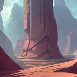 canyon sci fi stylized arcane dungeon