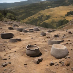 Very early dates for Bell Beakers were found in Castelo Velho de Freixo de Numão in Guarda, central Portugal. The site was located on the summit of a spur. A short-lived first occupation of pre-Bell Beaker building phase at c. 3000 BC revealed the remains of a tower, some pavings, and structures for burning. After a break of one or two centuries, Bell Beaker pottery was introduced in a second building phase that lasted to the Early Bronze Age, c. 1800 BC. A third building phase followed directly