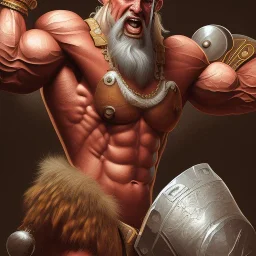 illustration bodybuilder barbarian by adrian smith ted nasmith