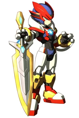 Megaman Zero Omega, Black and Red Armor, Lightning Sword, HD, Clean, Fixed Hands