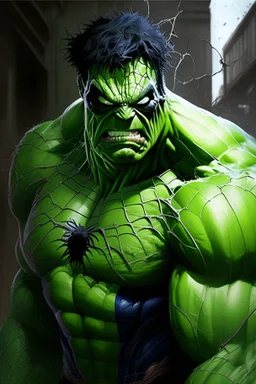 Hulk as a spider Man