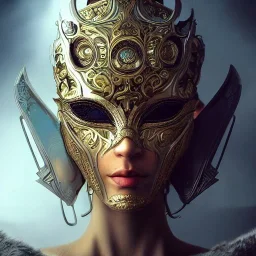 Very very very very highly detailed epic photo of full face with beautiful ornamental venetian mask, intricate, dystopian, sci-fi, extremely detailed, digital painting, artstation, concept art, smooth, sharp focus, illustration, intimidating lighting, incredible art by Artgerm and Vincent di Fate and Anton Pieck