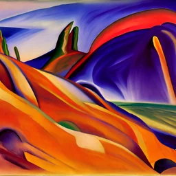 mars landscape by franz marc