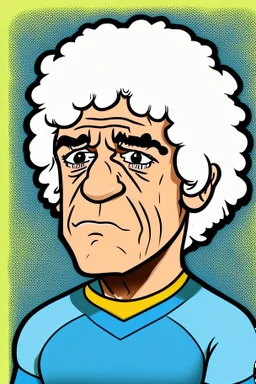 Kevin Keegan Footballer cartoon 2d