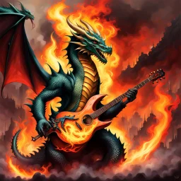 Dragon, Fire and Smog, play gitarre