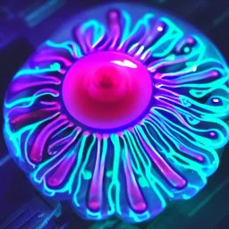 Cyberpunk jelly fish