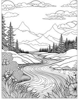 Coloring pages: Escape the chaos and find solace in the Calmness and Relaxing Landscapes Inner Peace Coloring Book. Immerse yourself in 60 beautifully crafted designs for adults and teens. Get yours now!