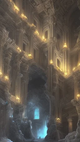 Une cite antique bloquée dans un glacier éternelle. La nécropole semble figée dans le temps.