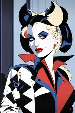 Harley Quinn from Batman: The Animated Series by Patrick Nagel