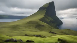 Kallur, Faroe Islands, beautiful composition, award-winning photograph, astonishing realism