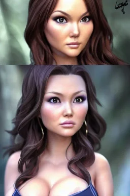 Camilla Luddington face,hitomi tanaka body, Hitomi Tanaka burst, tatics clothes, 8k, 4d photo realistic Highly detailed portrait of stunningly beautiful woman,by Loish, by Bryan Lee O'Malley, by Cliff Chiang, by Greg Rutkowski, inspired by image comics, potrait illustration, cute fine face, pretty face, realistic shaded perfect face, hitomi tanaka eyes, perfecet eyes,