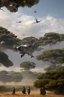 a group of [school kids] see a uap::25 flying over tall pine trees, year is 1966 in color, concept art, by Asaf Hanuka, by Weta Digital, Electric Colors, Screen Space Global Illumination, in a symbolic and meaningful style
